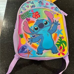 NEW Disney Lilo & Stitch Mini Backpack – Tropical, rainbow 🌈 Glitter Design